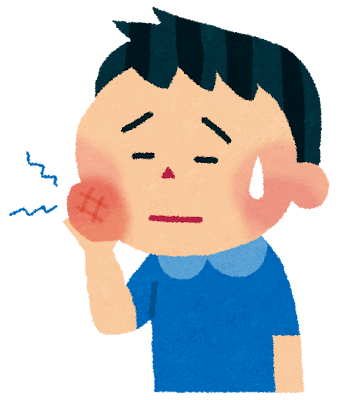 歯が痛む男性