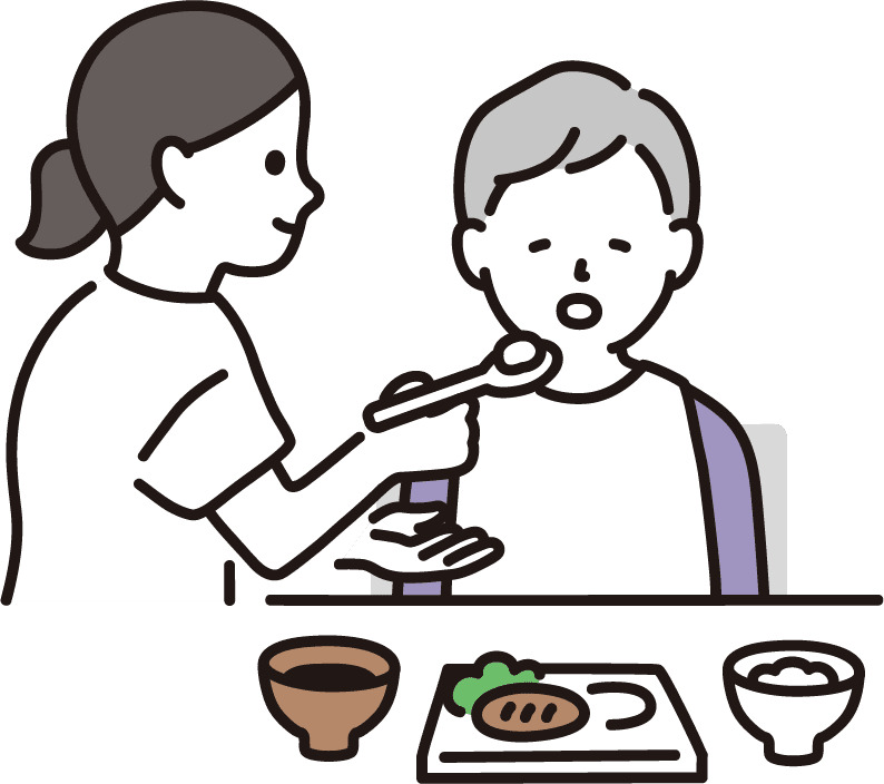 要介護の高齢者