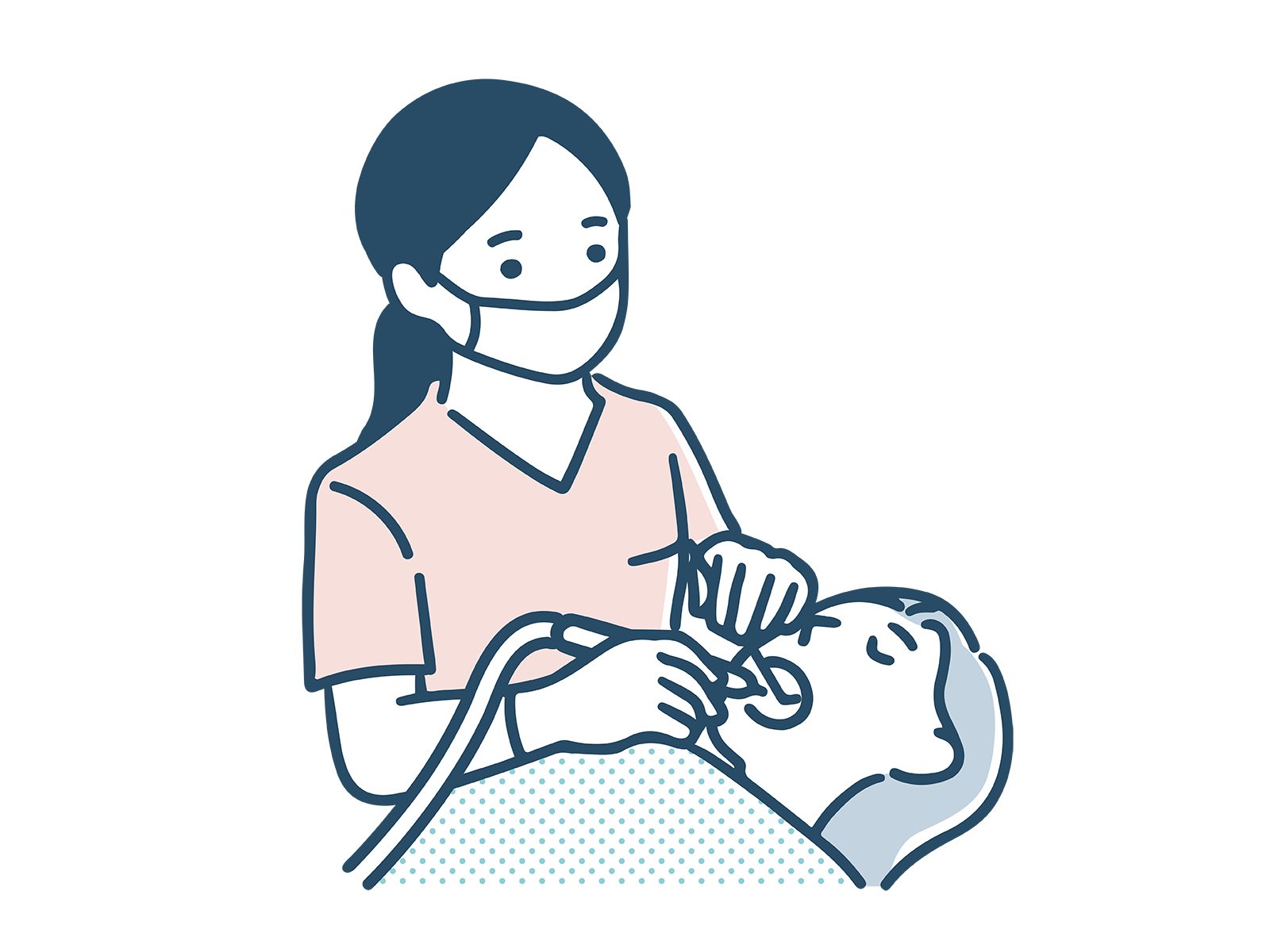 歯科治療を受ける女性
