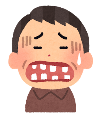 インプラント周囲炎になった男性