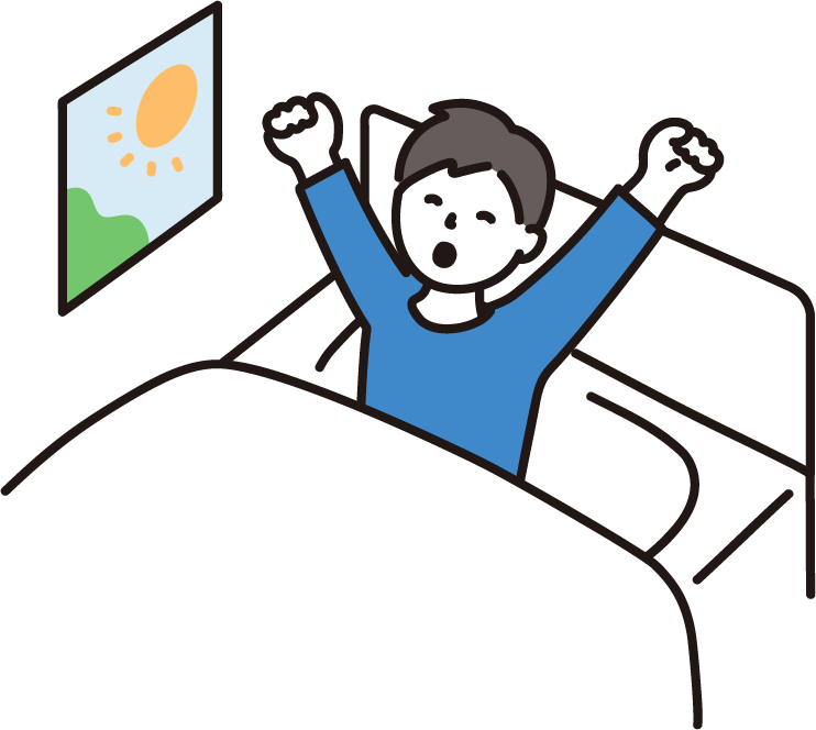 インプラント手術当日を迎えた男性