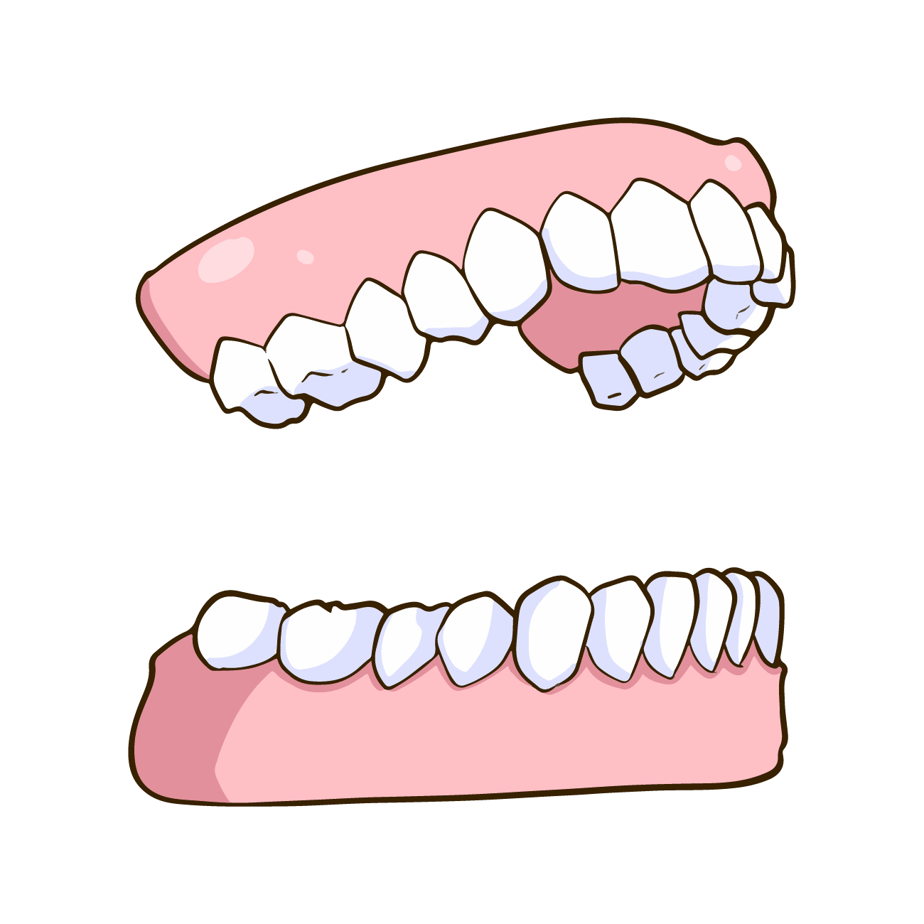 口を開いた様子