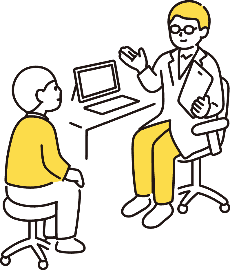 歯医者を受診した様子