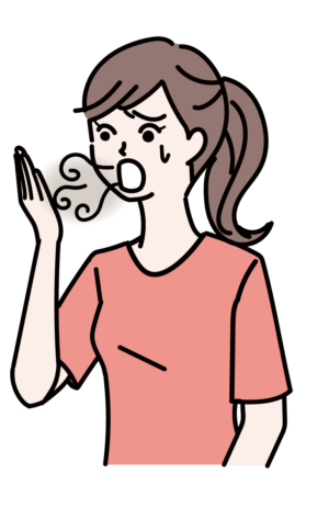 口臭が気になる女性