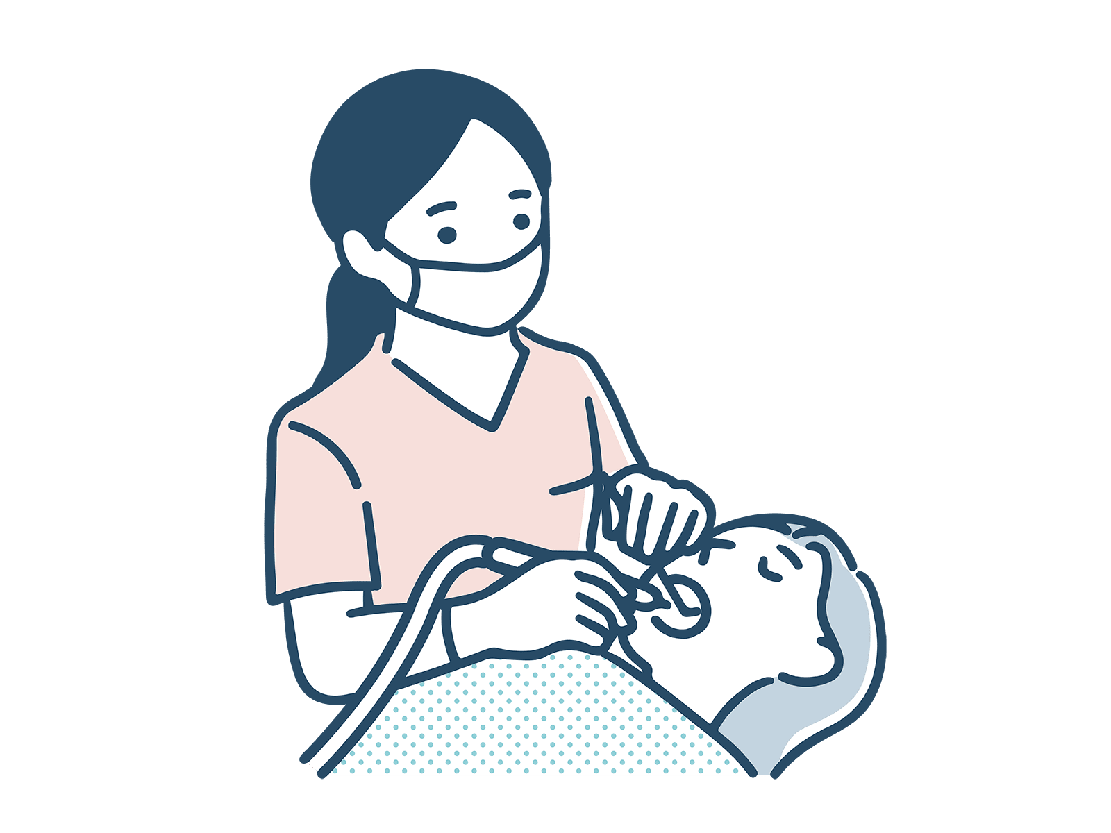 歯科医院の治療の様子