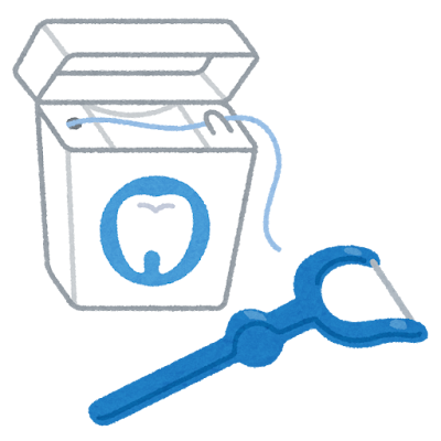 デンタルケア用品を備える様子