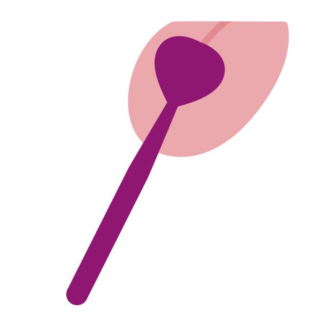 舌を磨く様子