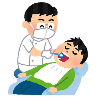 歯医者を受診した様子